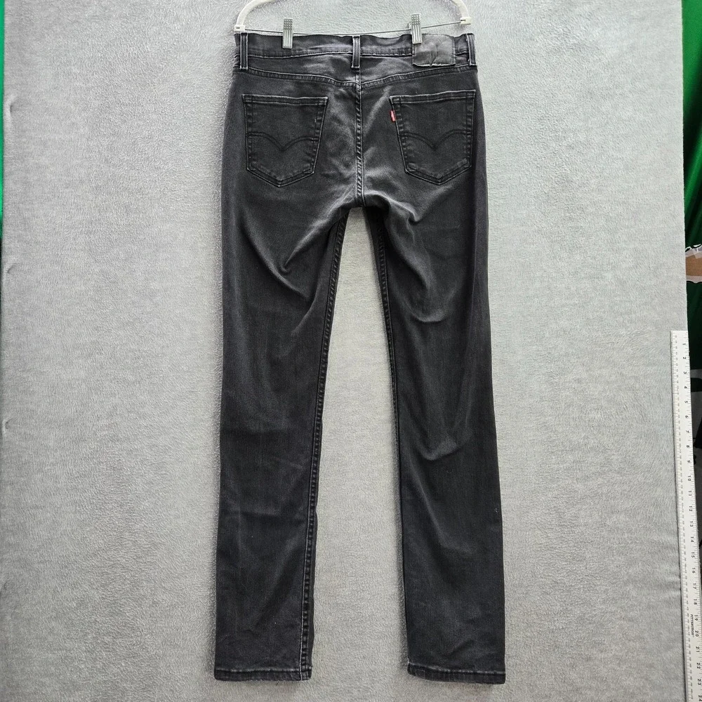 Levi's 511 Men Jeans 34x34‎ Gray Denim Slim Straight Pockets Mid Rise Cotton